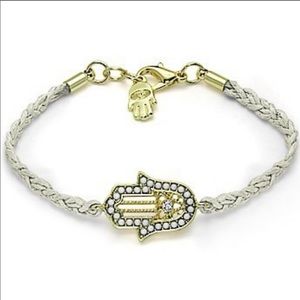 Adjustable handwoven Hamsa bracelet